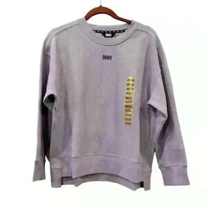 DKNY Womens Crewneck Sweatshirt Light‎ Purple Casual Pullover Size Medium